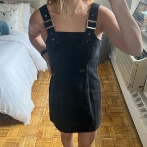 Top shop jean dress with adjustable straps